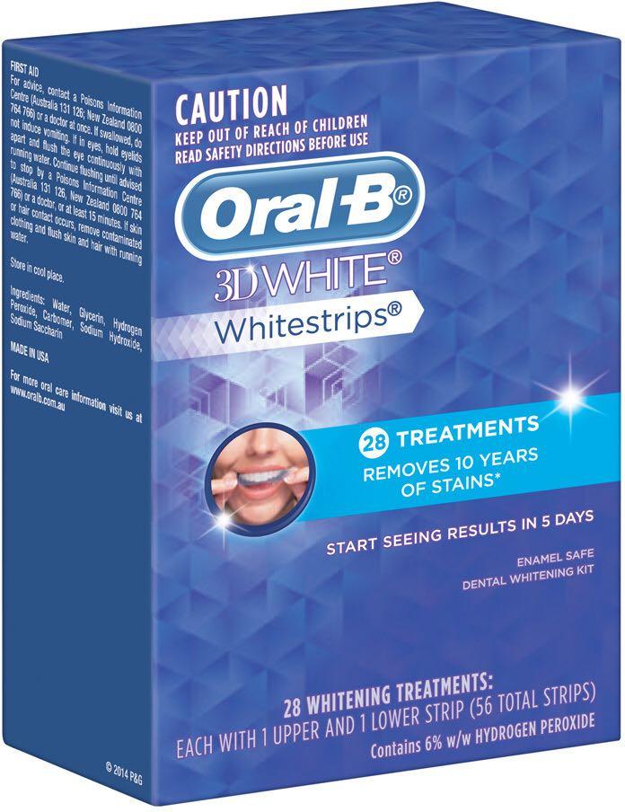 ORAL B WHITENING STRIP 28 PC, Beauty & Personal Care, Oral Care on Carousell