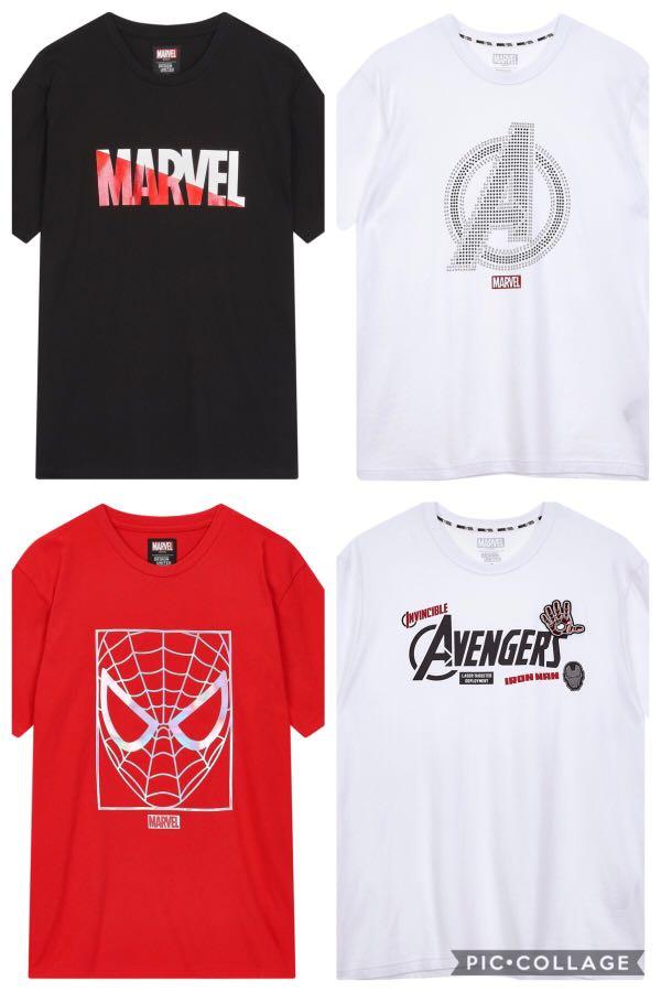 Po Marvel Design United T Shirt Tee Iron Man Spiderman Men S Fashion Clothes Tops On Carousell