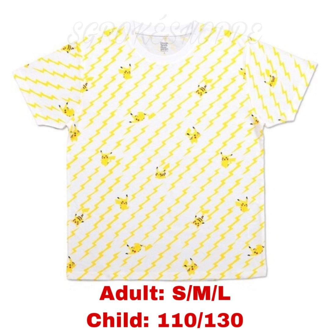 Po Pikachu Striped T Shirt Graniph X Pokemon Apparel Pokemon Center Exclusive Bulletin Board Preorders On Carousell