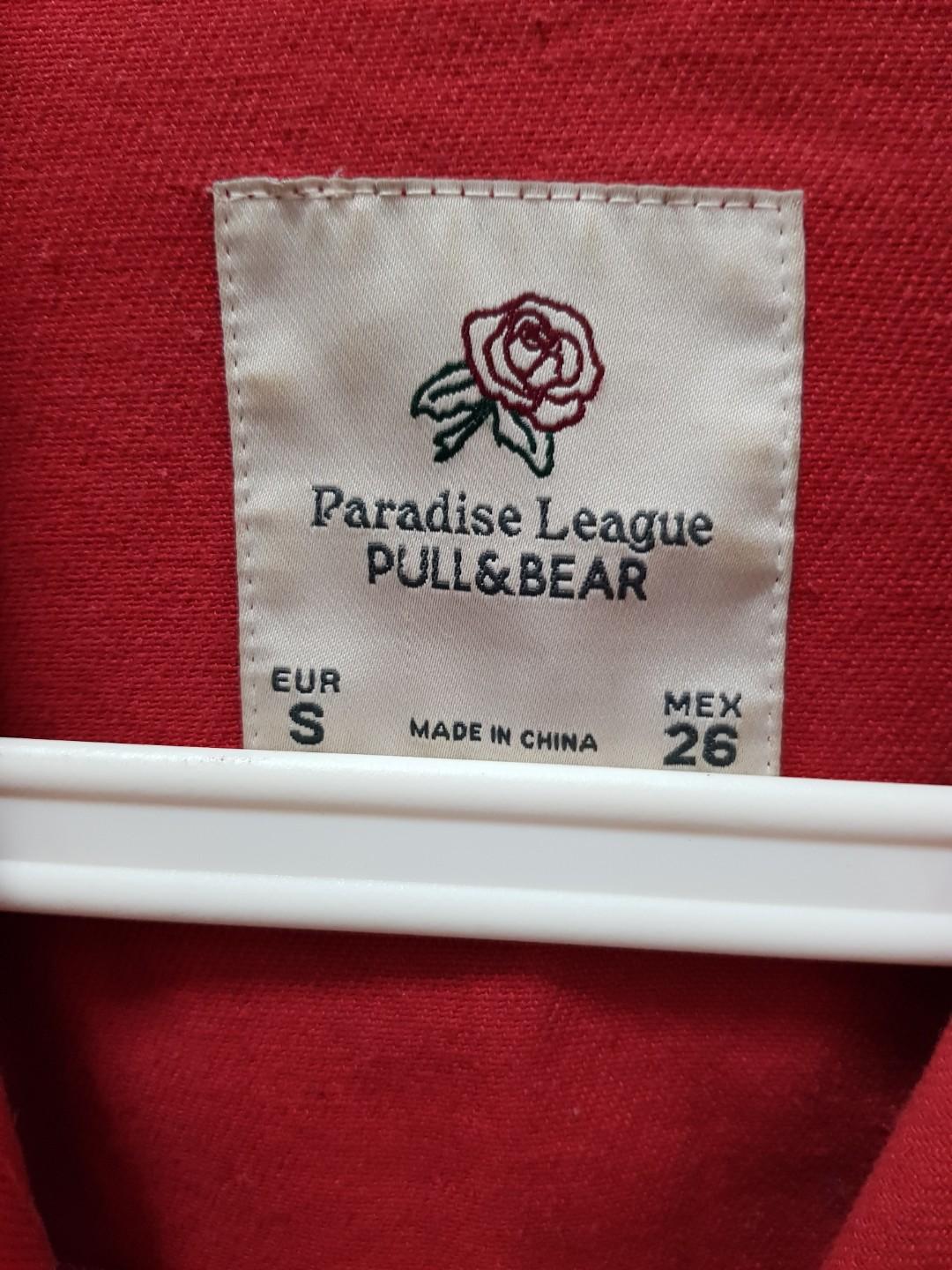 Pull and Bear Paradise League red jacket short