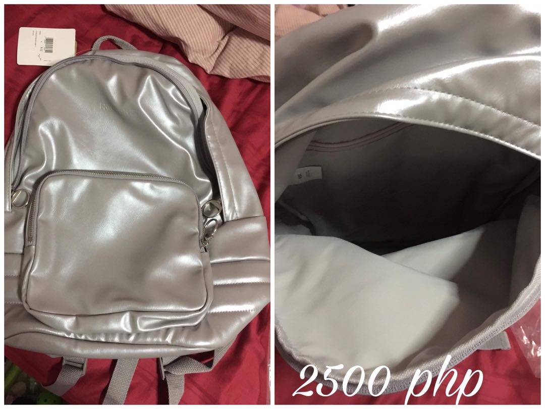 reebok bags silver