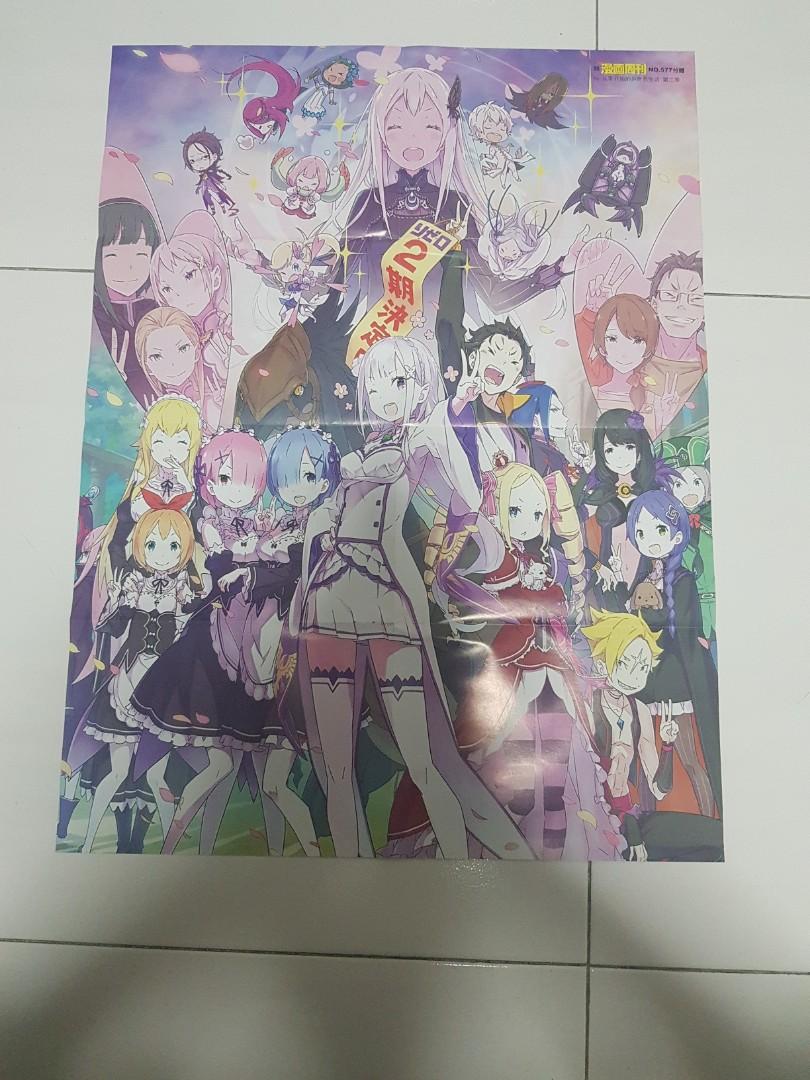 Re Zero Anime Season 2 Confirm Poster Hobbies Toys Memorabilia Collectibles Fan Merchandise On Carousell