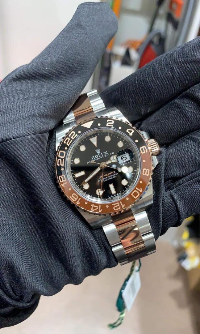 rolex root beer two tone