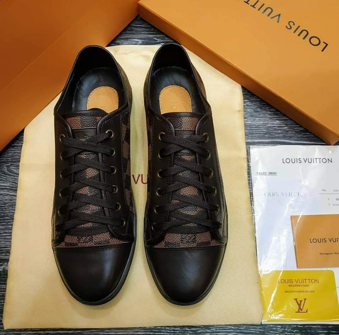 Sepatu LV made in Italy size 39 insole 24,5 - 25 cm , Fesyen Pria, Sepatu ,  Sneakers di Carousell