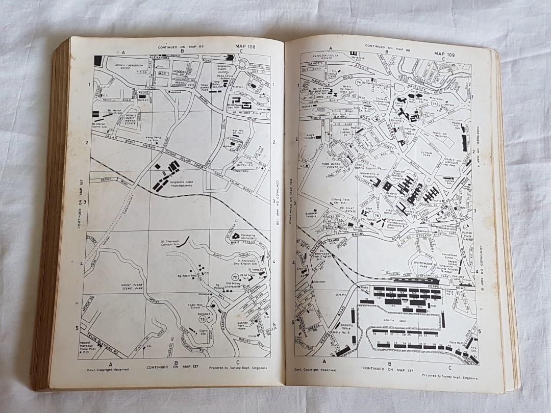 Singapore street directory 1980