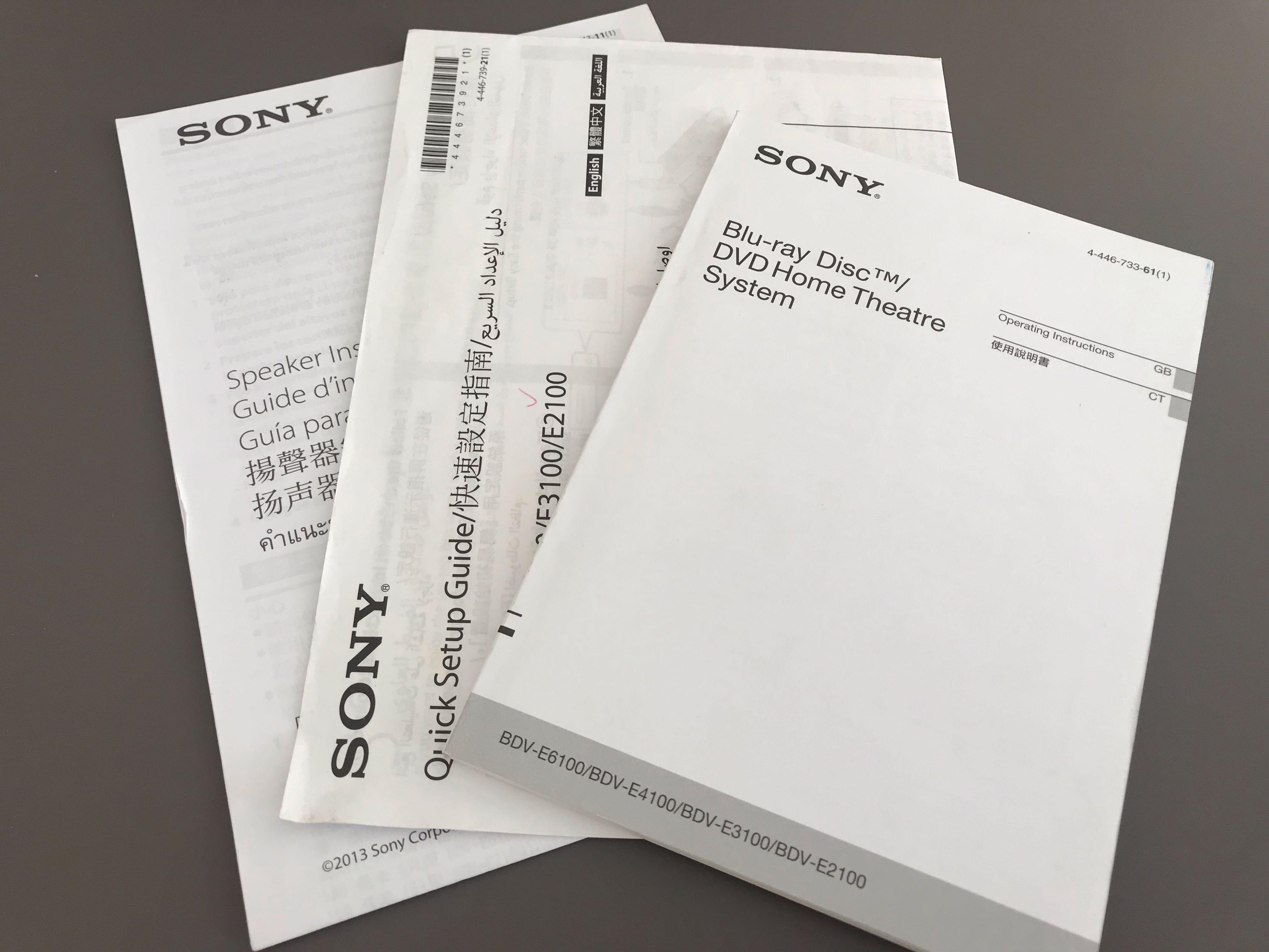 Sony BDV-E2100 5.1 3D Bluray Home Theater System, TV & Home Appliances 