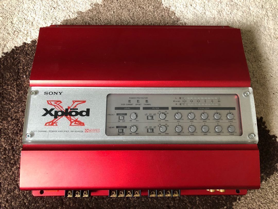 Sony Xplod XM604EQX 4/3/2 channel in car power amplifier mosfet