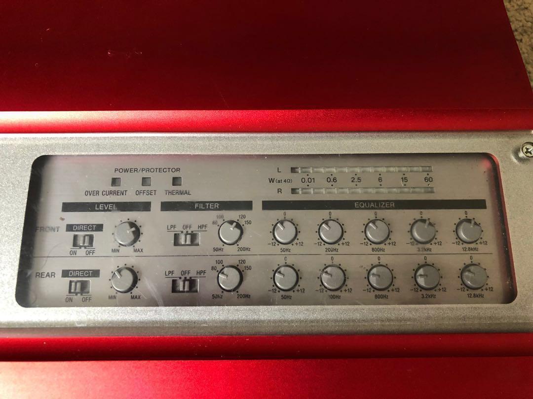 Sony Xplod XM604EQX 4/3/2 channel in car power amplifier mosfet