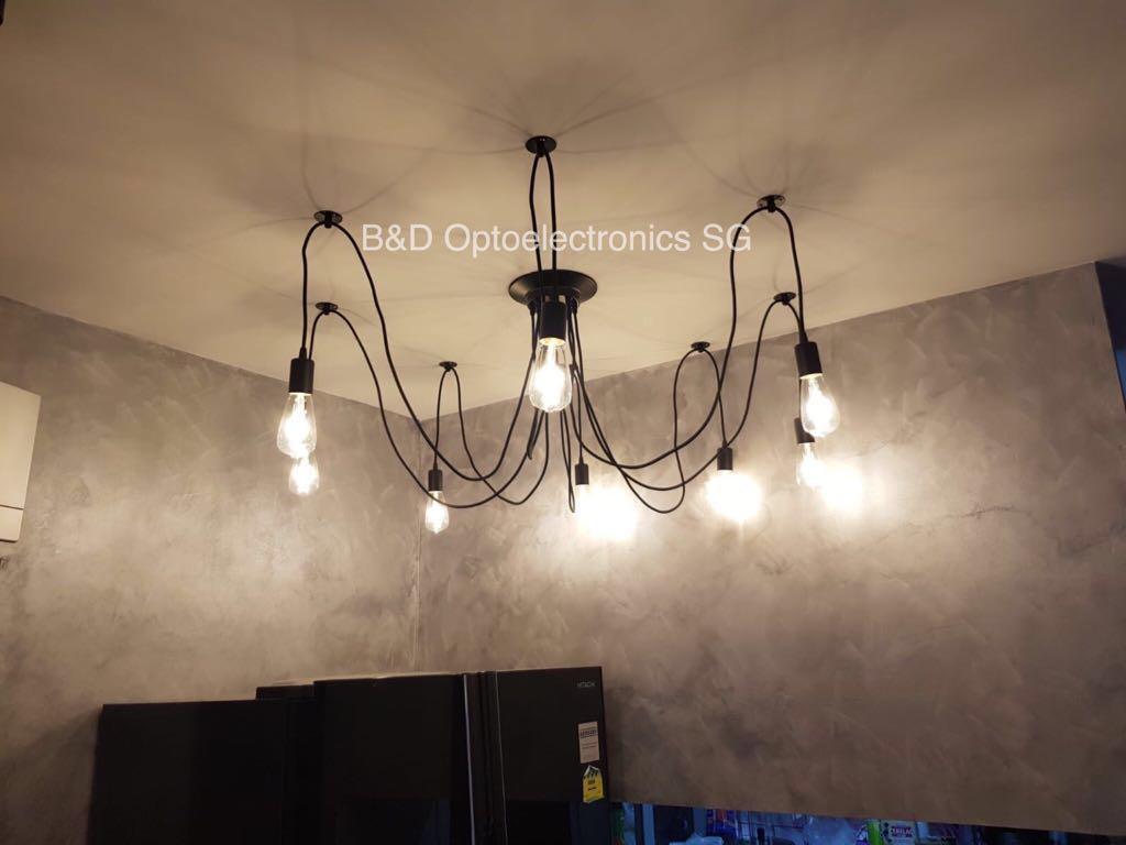 Spider pendant light, Furniture & Home Living, Lighting & Fans