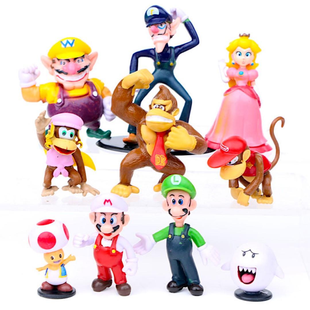 2019New Super Mario Bros 5'' Odyssey Wario WaLuigi Action Figures Toys 2PCS/Set