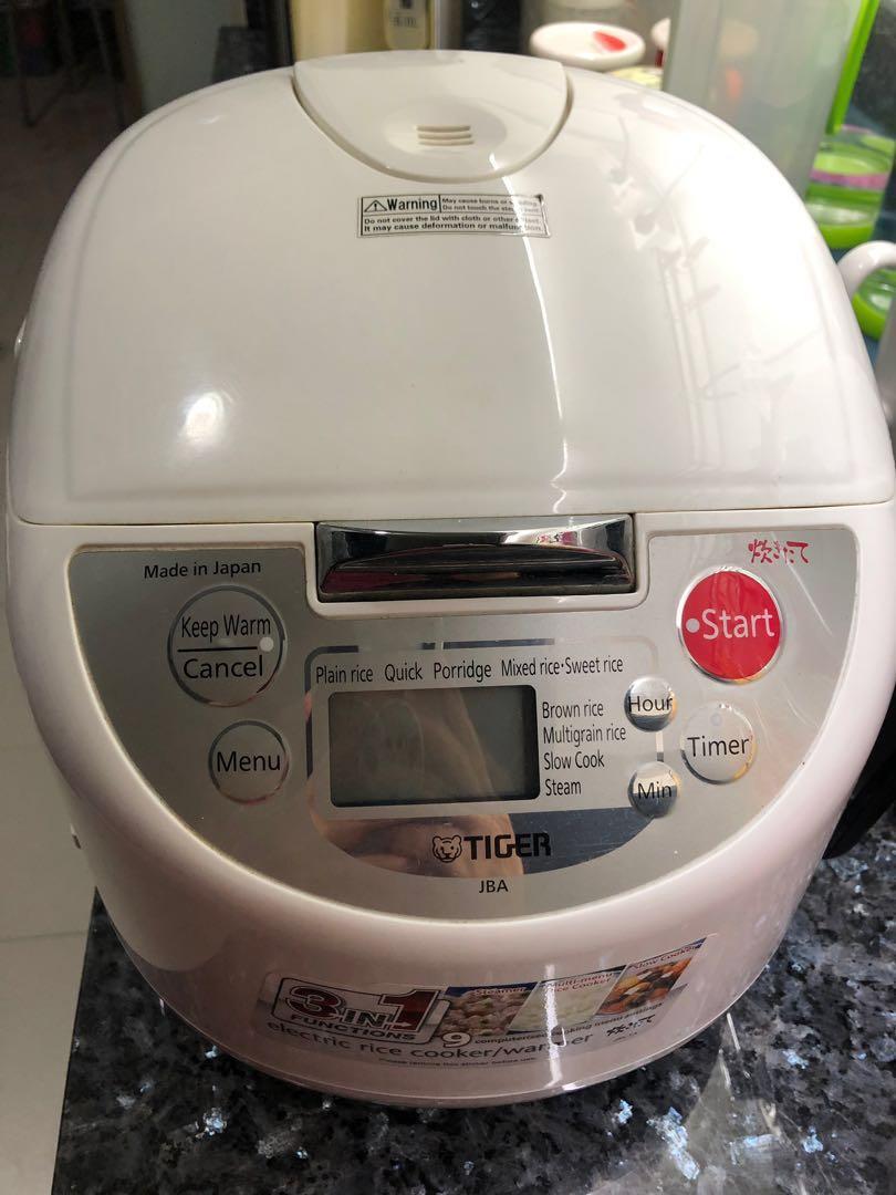 Tiger JBAA18S 3 In 1 Functions Rice Cooker (10 Cups or 1.8L), TV