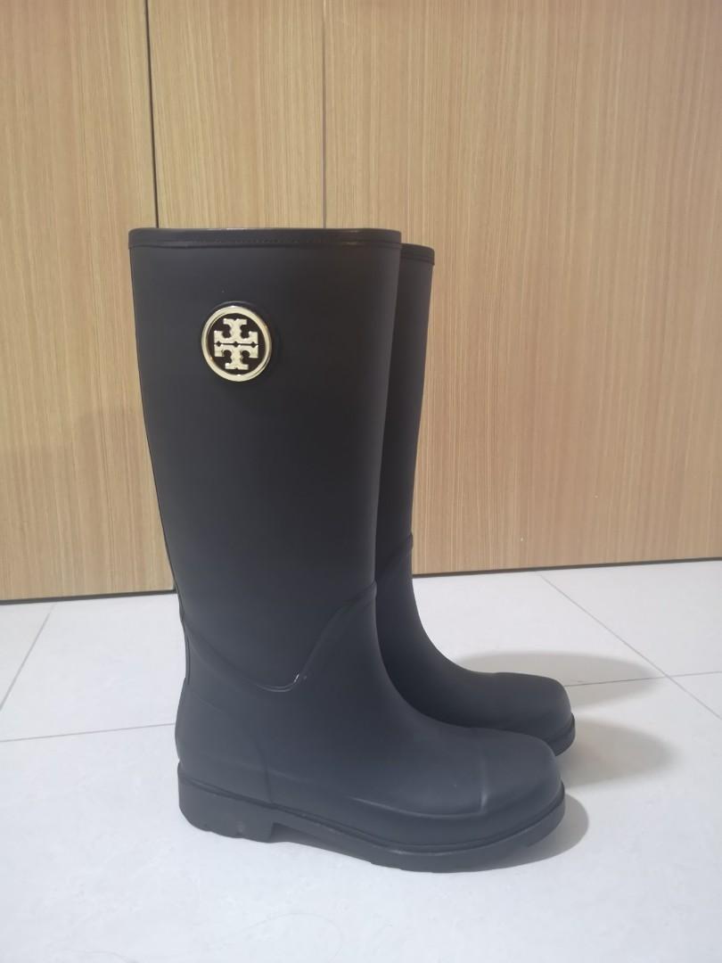 tory burch rubber boots