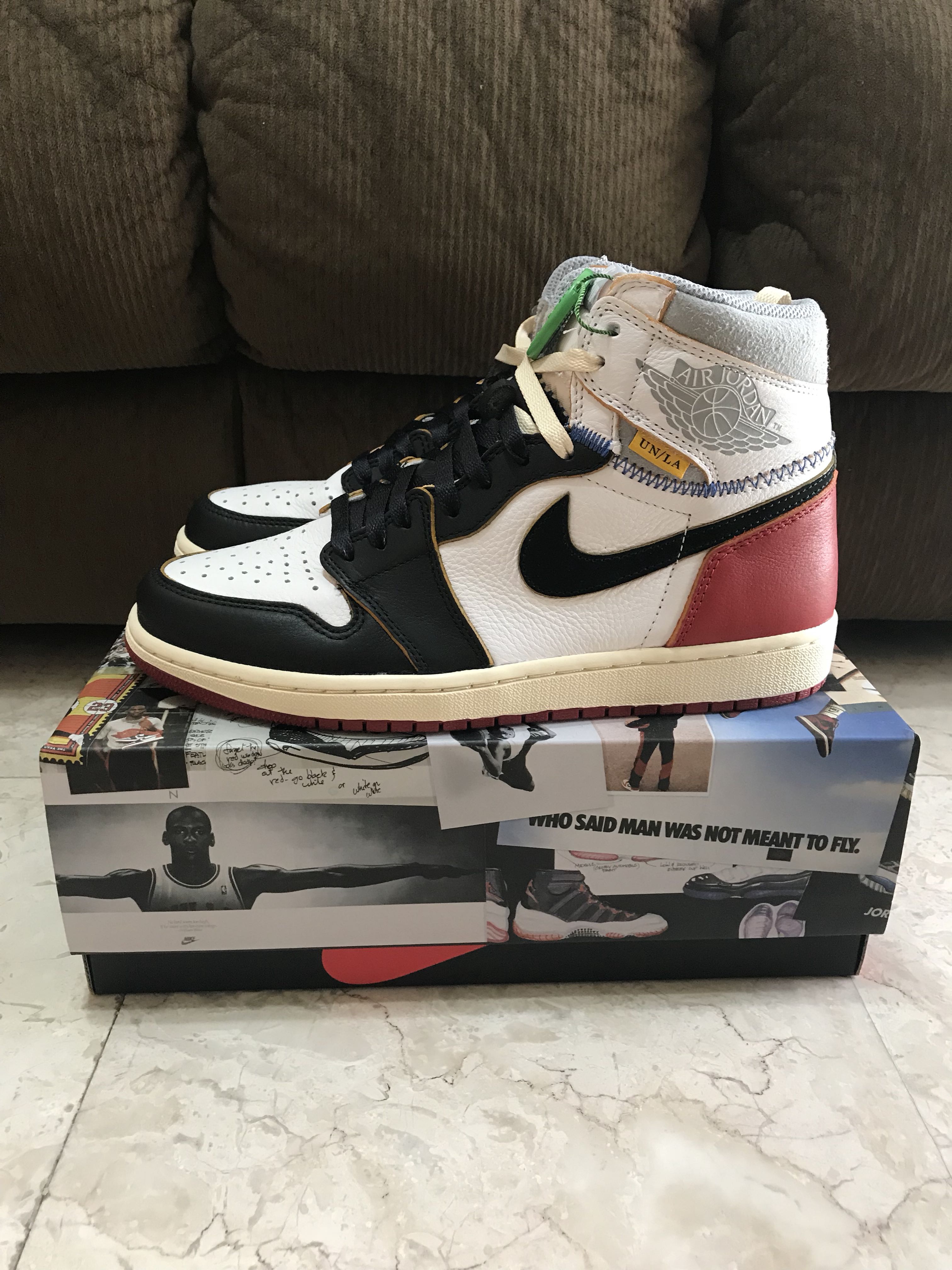 air jordan 1 union los angeles black toe