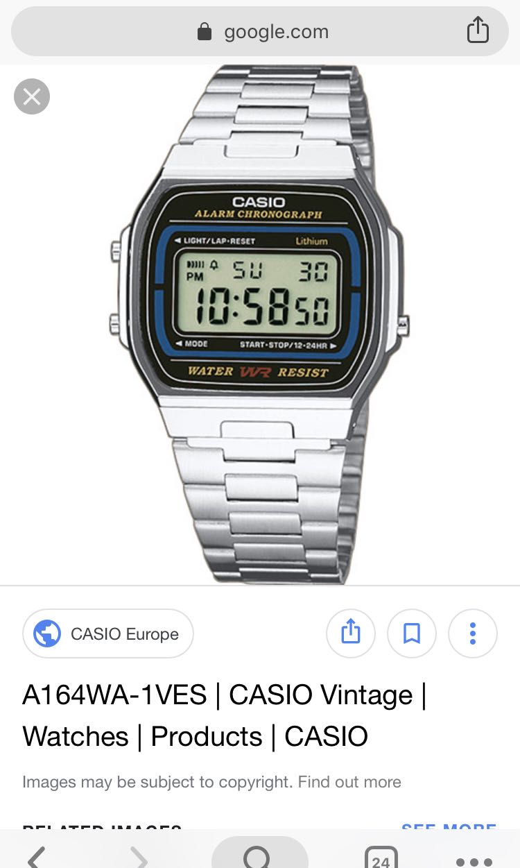 casio a164w