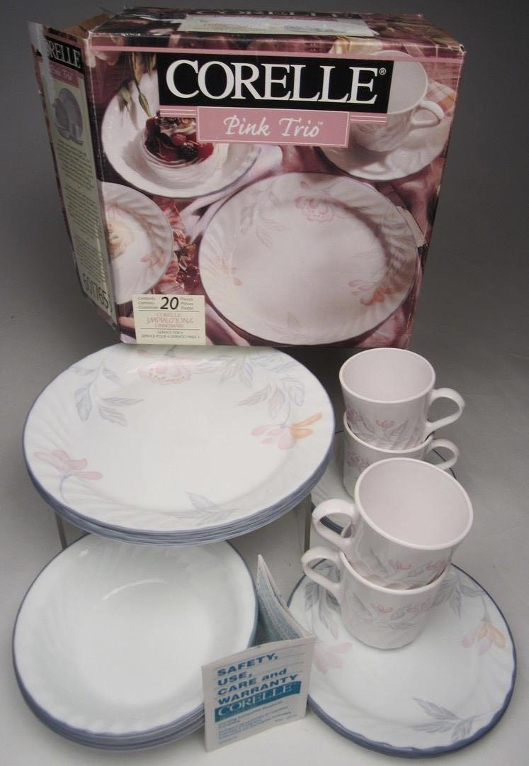 Pink corelle discount dishes