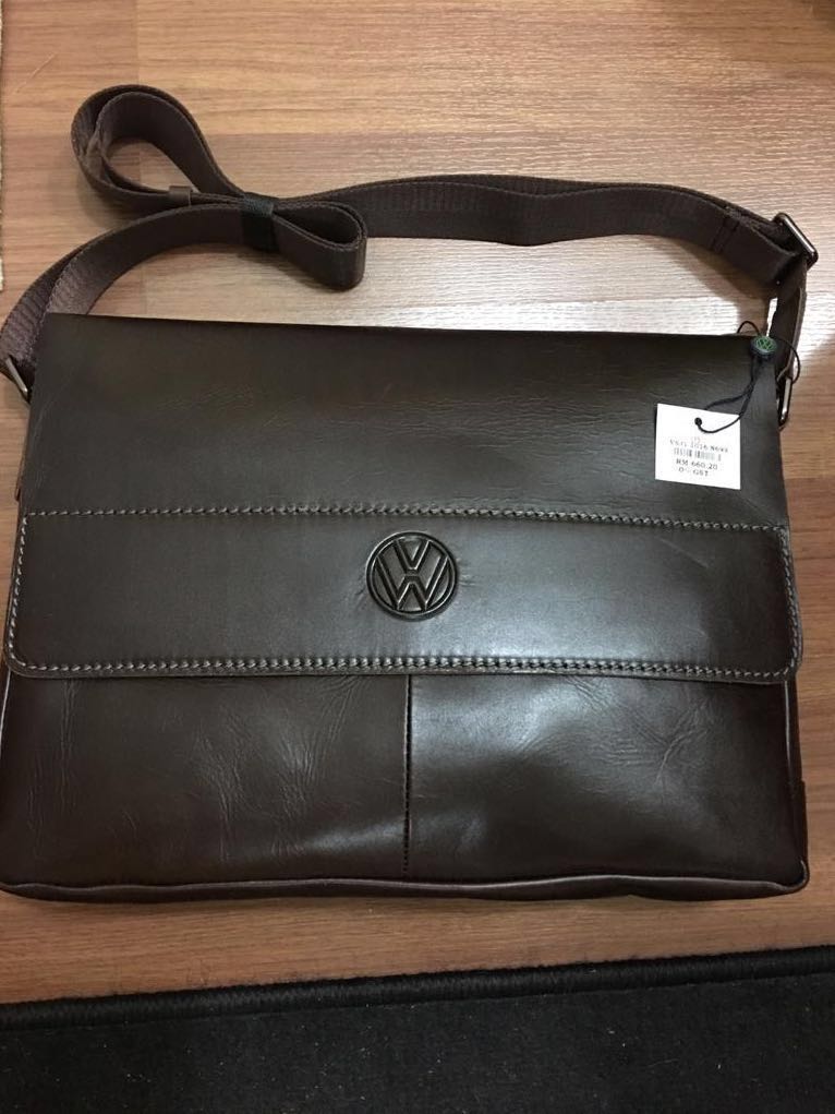 Volkswagen genuine cheap leather sling bag