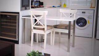 White Dining Table Or Study Desk Ikea Linnmon 120x60 Furniture
