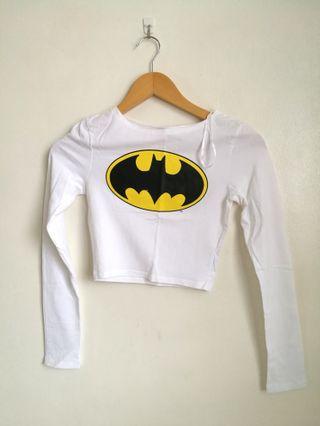 HnM batman crop top sweater