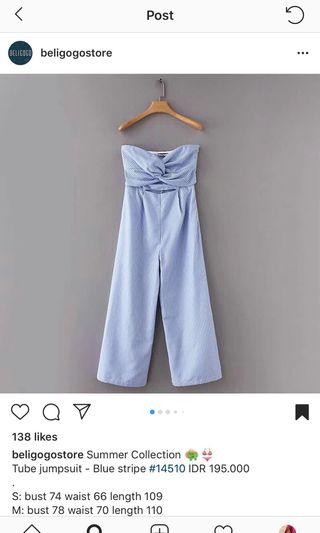 #Palinhdicari Jumpsuit stripe blue / summber jumpsuit