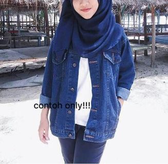 Jacket jeans muslimah hotsell