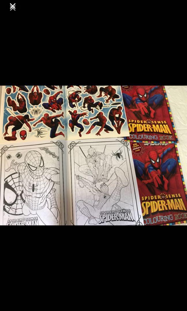 A4 spiderman Coloring And Stickers book brand new $1.50 each ...