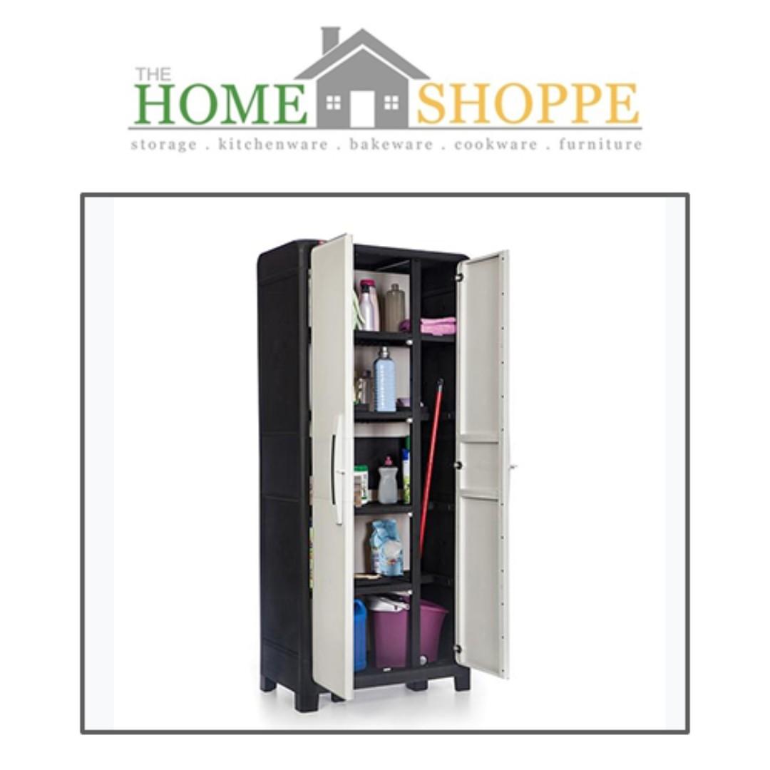 As Is Optima Wonder Tall Cabinet Display Set Furniture Shelves