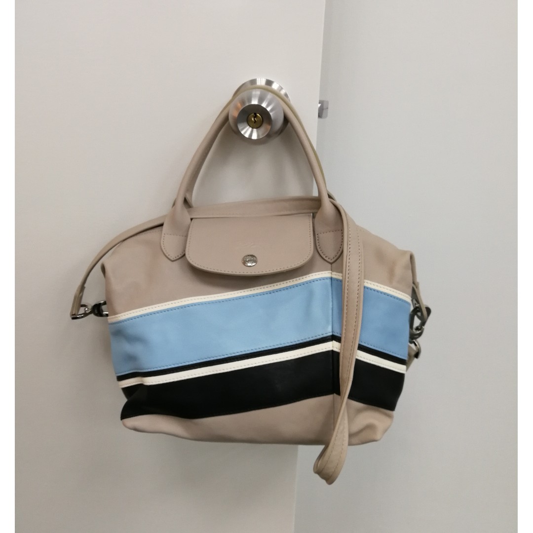Longchamp cuir chevron cheap