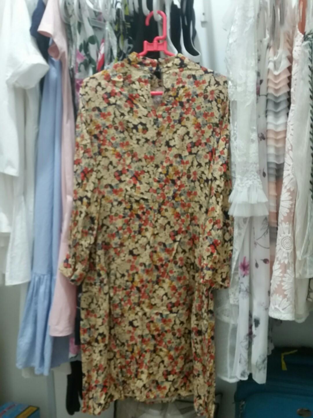 zara plazo dress