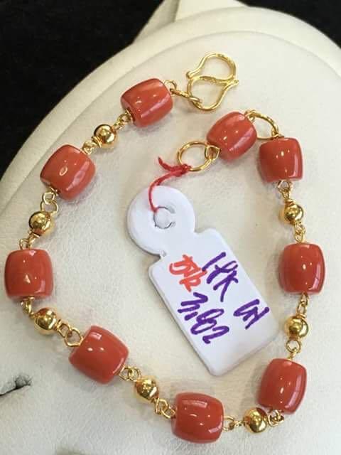 Baby Bracelet Corales Genuine 18K 750 Chinese Gold Babies Kids