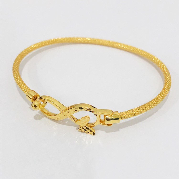 Infinity top bangle gold