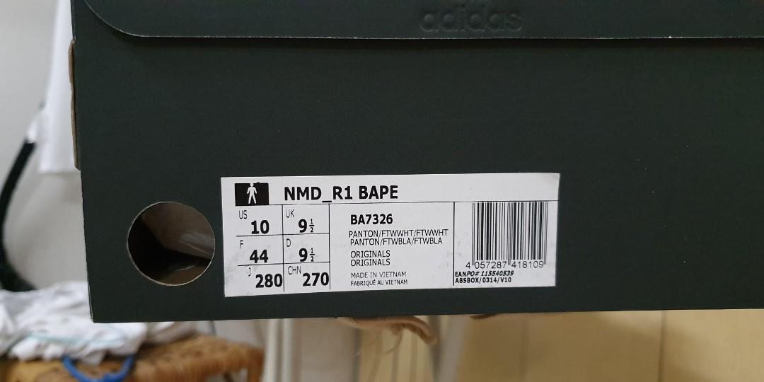 adidas NMD R1 Bape Olive Camo Men's - BA7326 - US