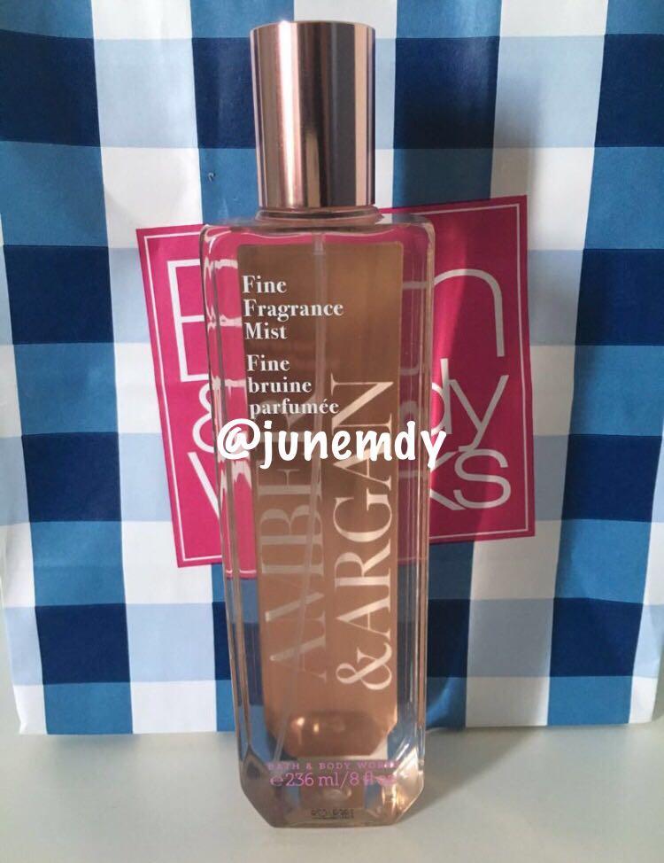 Bath Body Works AMBER ARGAN Beauty Personal Care Fragrance