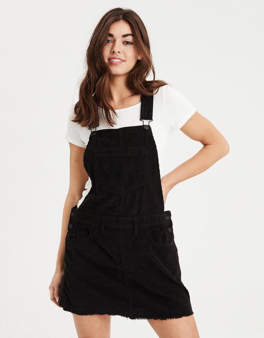Black dress overall discount