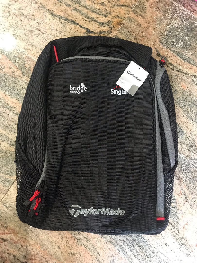 Brand New TaylorMade Golf Shoe Bag with Singtel logo, Sports Equipment