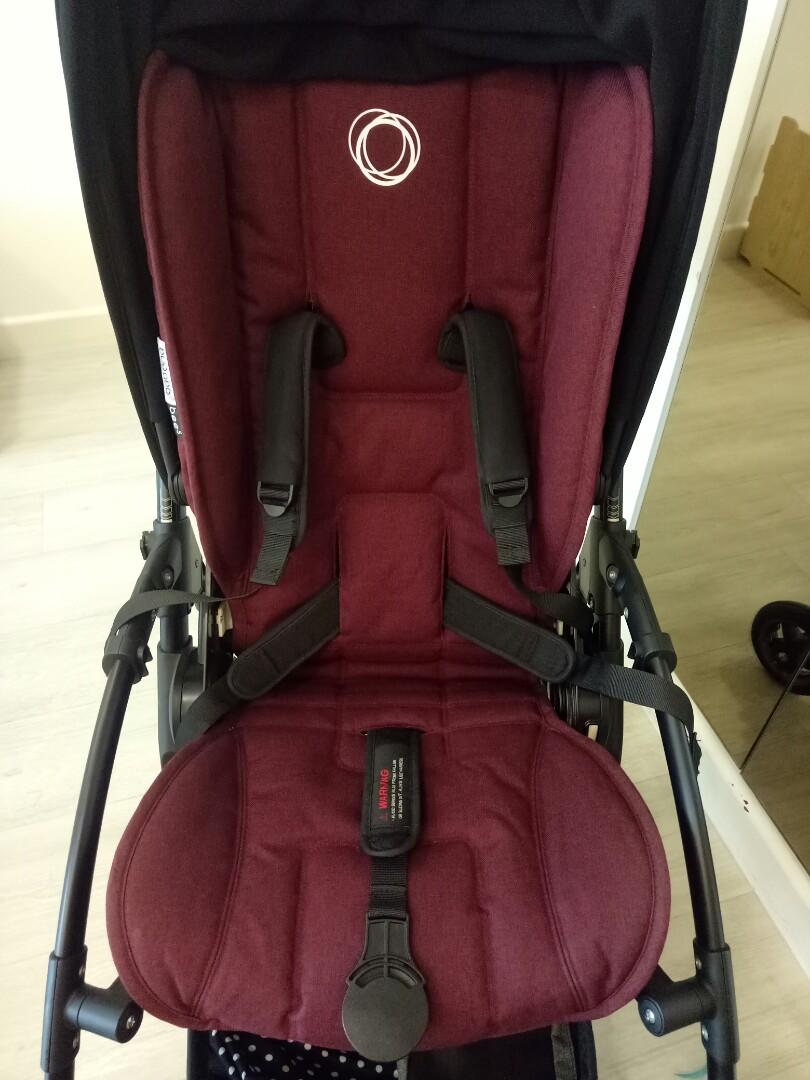 bugaboo seat liner red melange