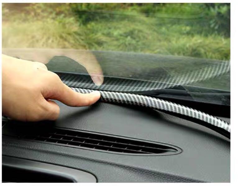 Carbon Fibre Car Windscreen Dashboard Rubber Seal Trim Car Accessories Accessories On Carousell