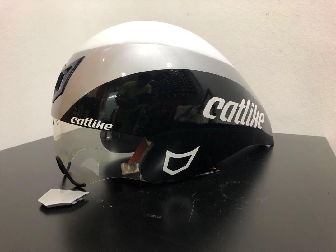 Catlike Chrono Aero WT White silver back M size Sports