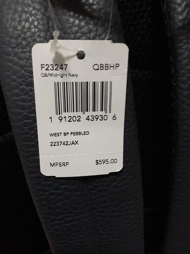Coach west bp pebbled best sale