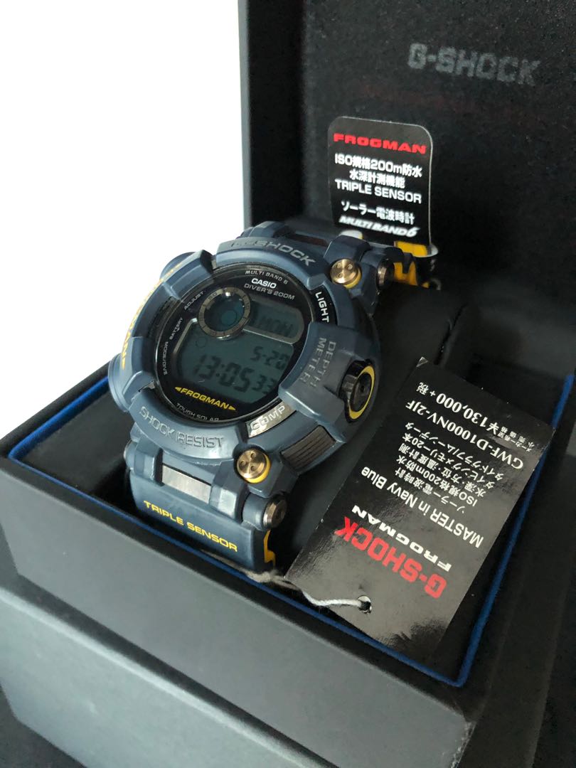 G-Shock Frogman GWF-D1000NV-2JF Master In Navy Blue, Men's Fashion, Watches   Accessories, Watches on Carousell