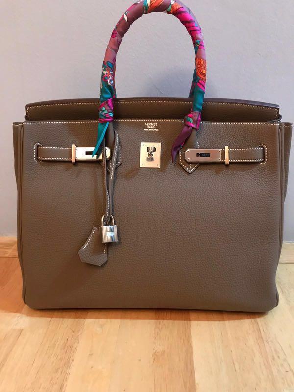 Birkin 35 - Etoupe Togo - PHW