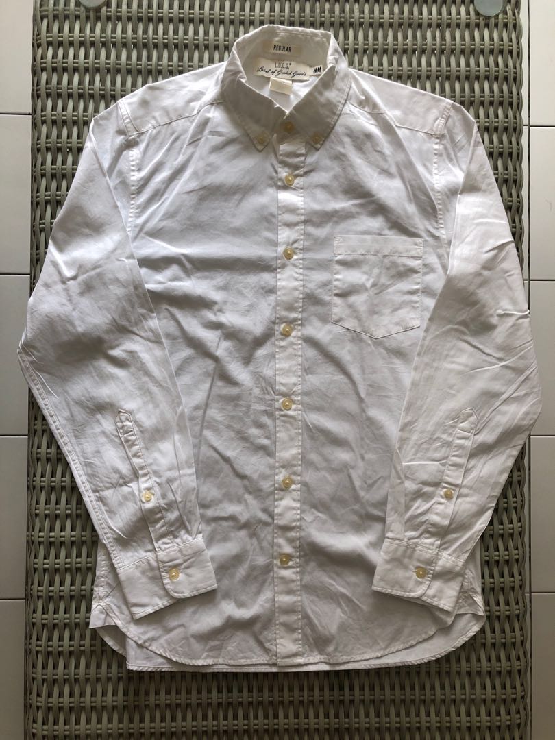 H&MðŸ’¯% Authentic white regular fit 'Label of Graded Goods ...