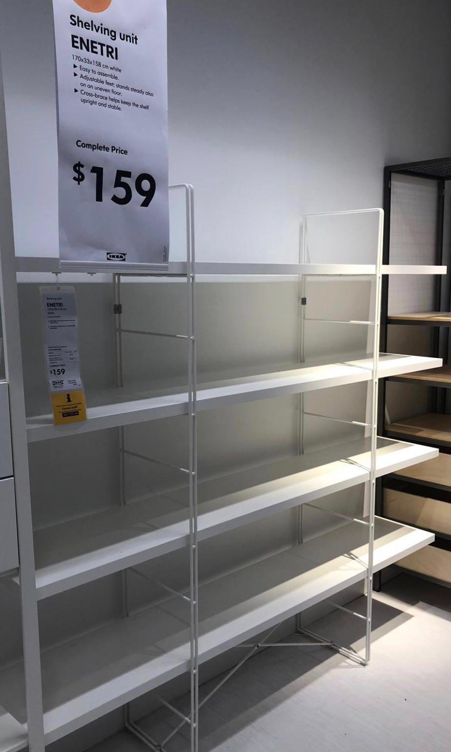 Ikea Display Shelving Unit White Furniture Shelves Drawers On Carousell