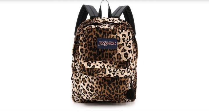 jansport leopard print backpack