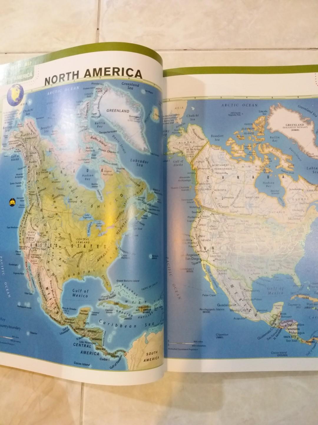 Kids Atlas Map Book Buku Alat Tulis Buku Pelajaran Di Carousell