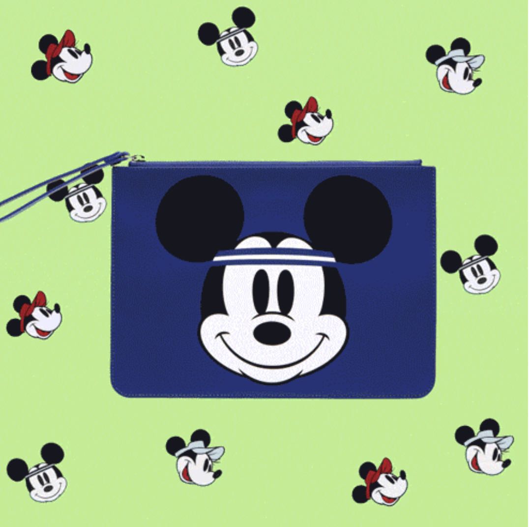 Leather Lacoste Exclusive Mickey Mouse Clutch Luxury Bags