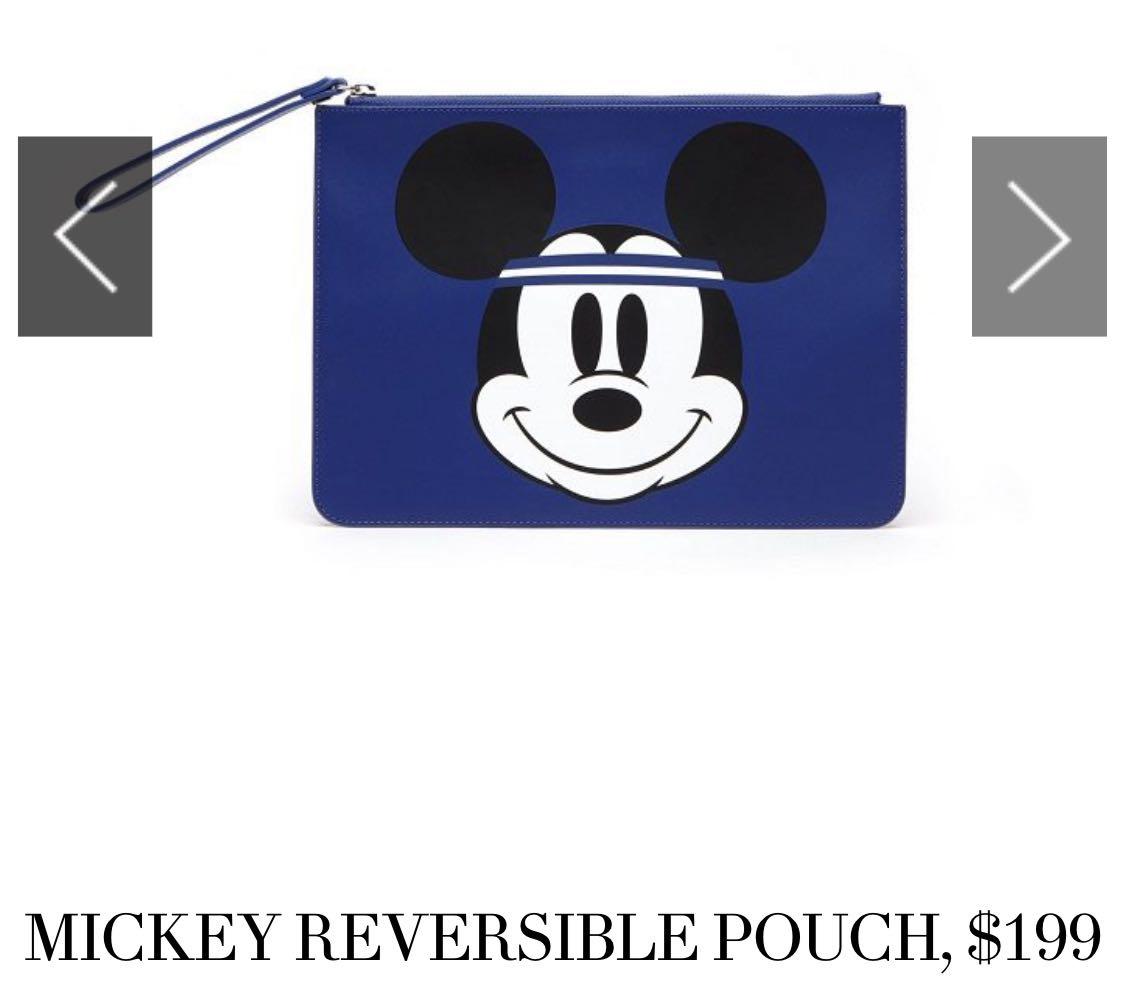 Leather Lacoste Exclusive Mickey Mouse Clutch Luxury Bags