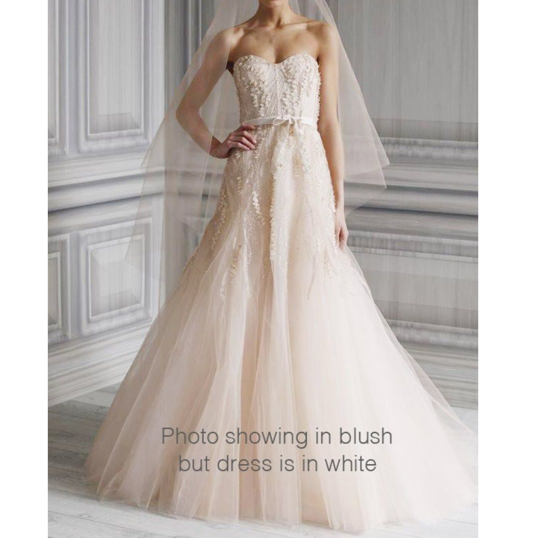 Monique Lhuillier Wedding Gown Candy in Ivory Carousell