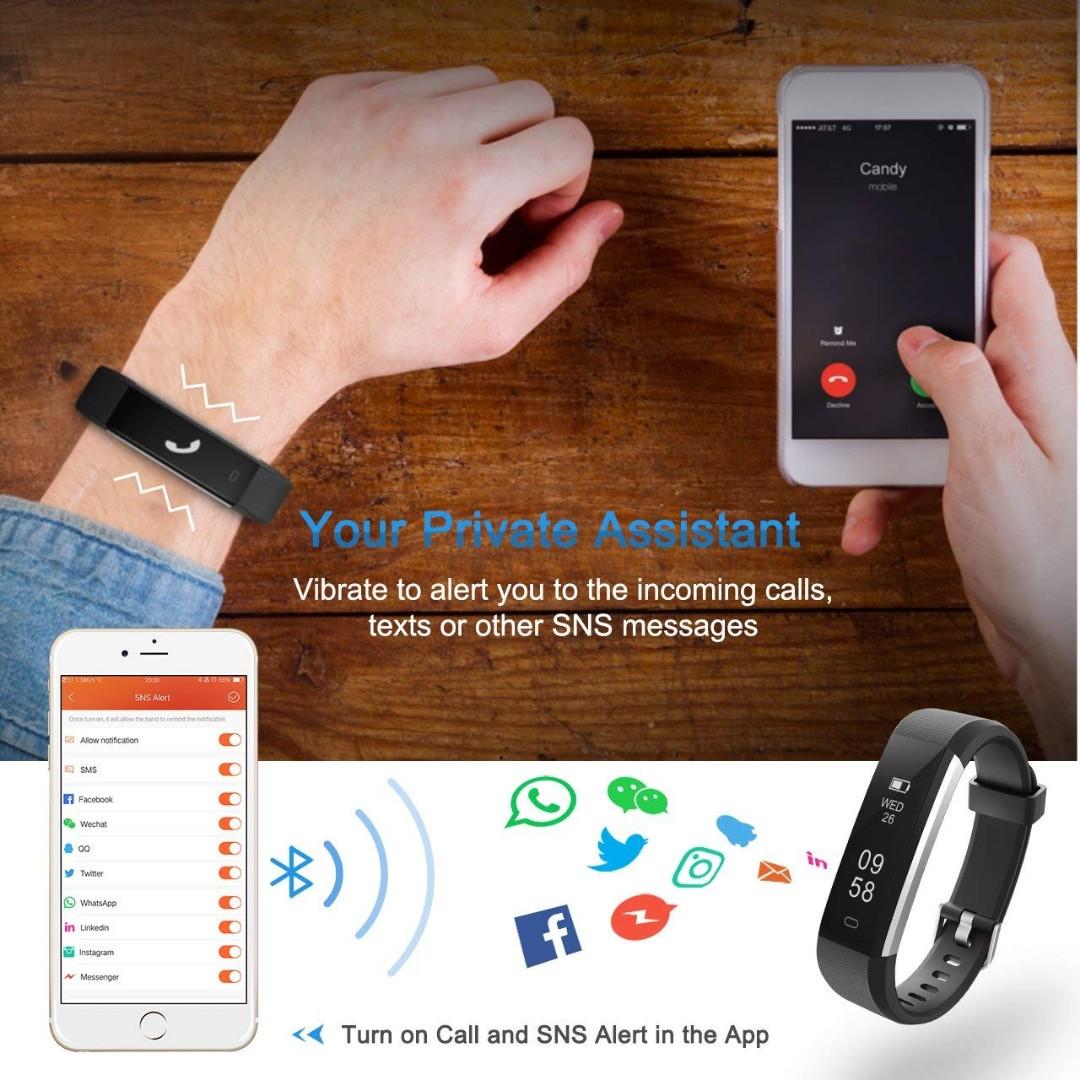 MPOW Fitness Tracker Model ID115U Mobile Phones Gadgets Wearables Smart Watches on Carousell