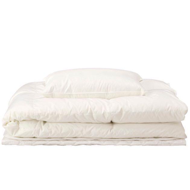 Muji Feather Futon Set For Bed S with covers, Furniture & Home Living