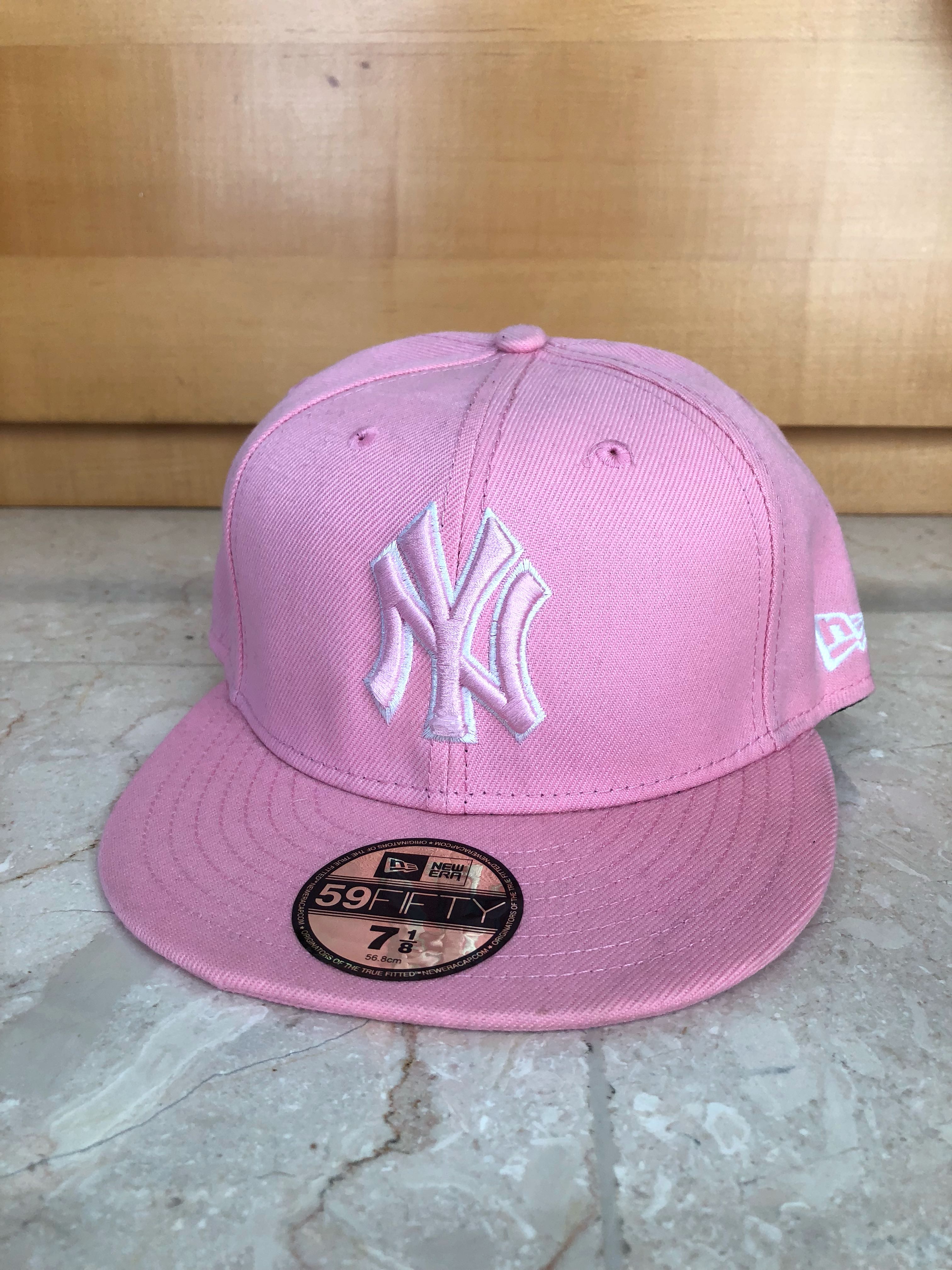 NEW ERA 59FIFTY Pink New York Yankees / NY Yankees Snapback Hat / Cap,  Fesyen Pria, Aksesoris, Topi di Carousell